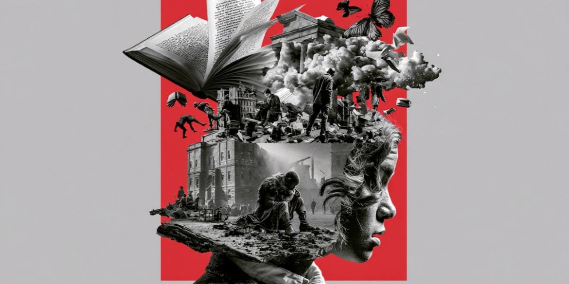 This shows a book and images in a head.