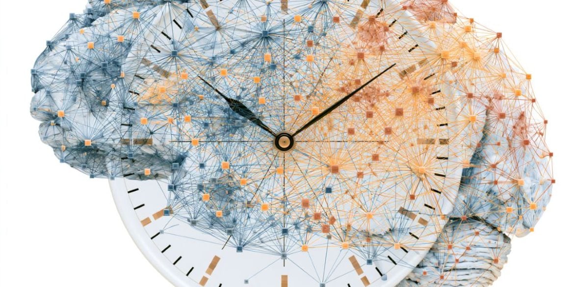 This shows a brain and a clock.