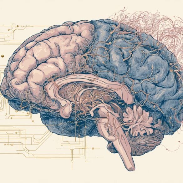 This shows a brain.