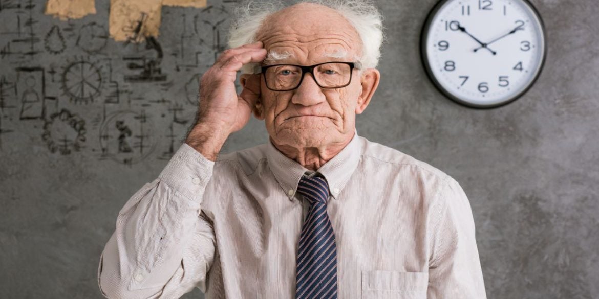 This shows an older man.