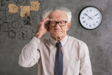 This shows an older man.