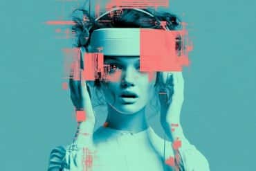 This shows a woman holding her head.