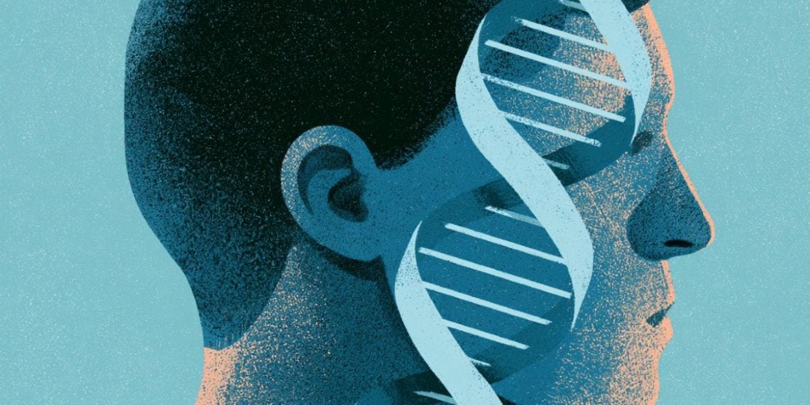 This shows a head and DNA.