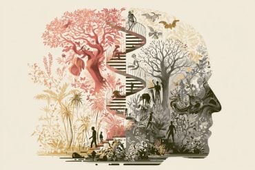 This shows a head, DNA, and people.