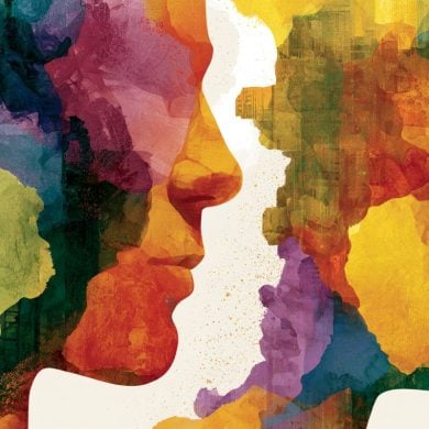 This shows two heads.