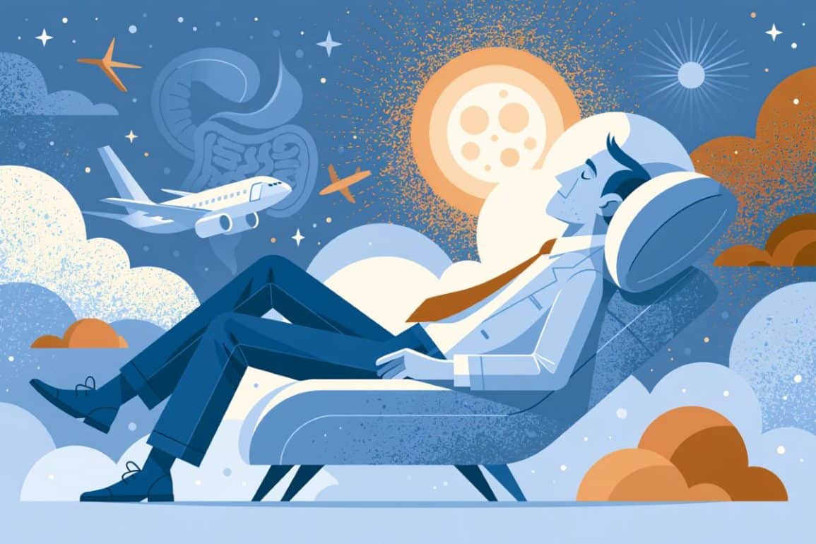 How Time Zone Shifts Disrupt Intestinal Rhythms