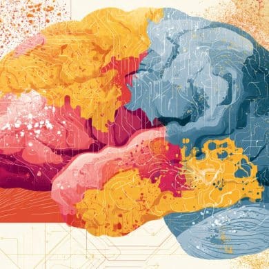 This shows a brain.
