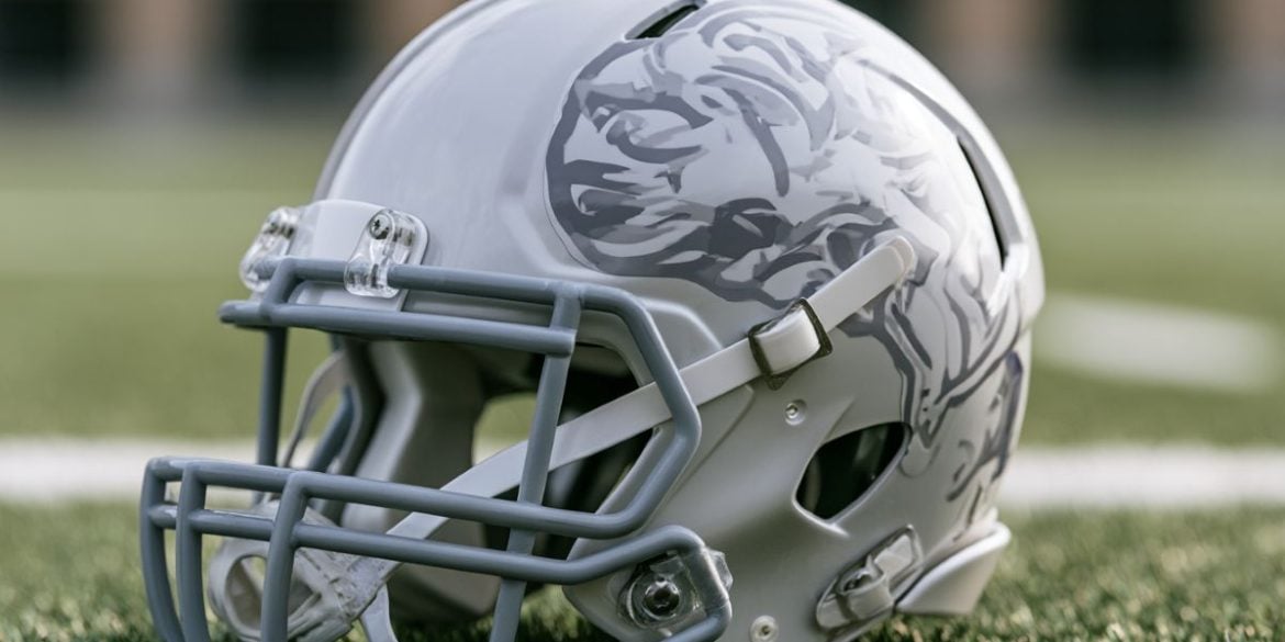 This shows a football helmet.