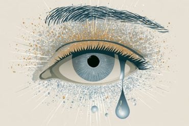 This shows a crying eye.