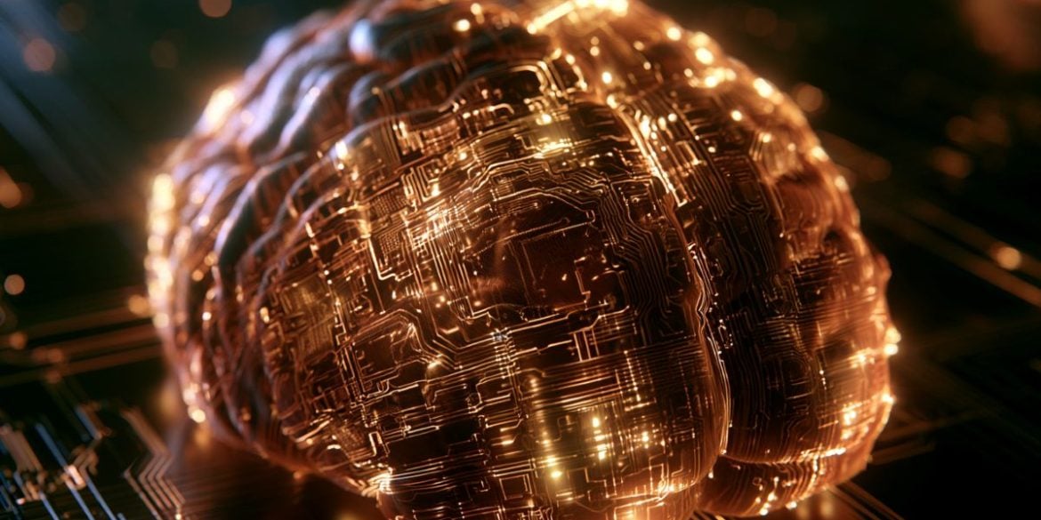 This shows a digital brain.