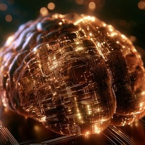 This shows a digital brain.