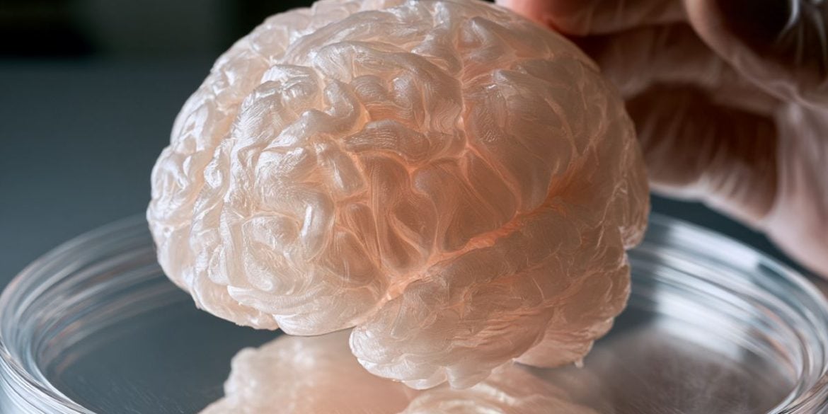 This shows a brain model.