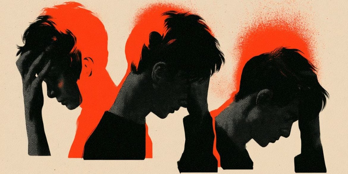 This shows a stressed person.