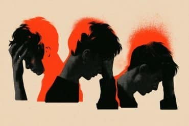 This shows a stressed person.