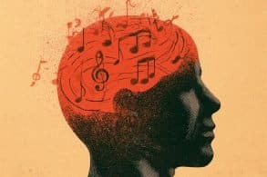 This shows a head and music notes.