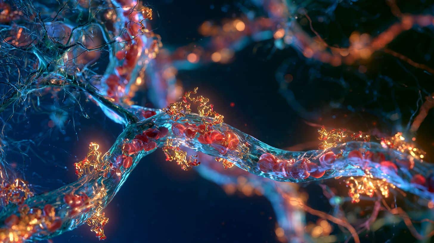 This illustration shows vascular flow.