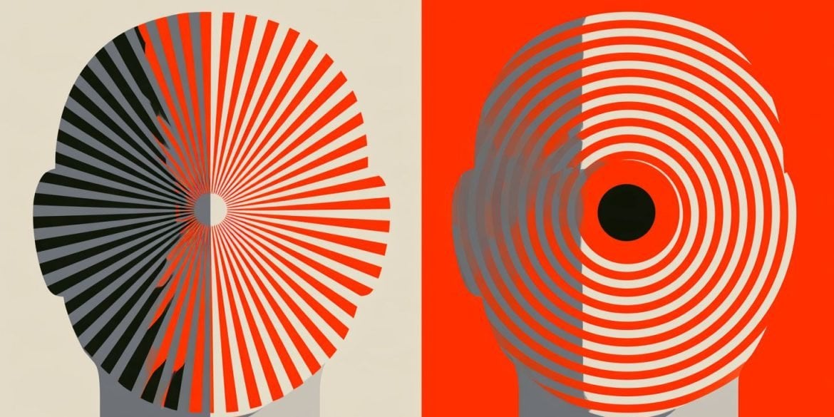 This shows a concentric circle optical illusion.