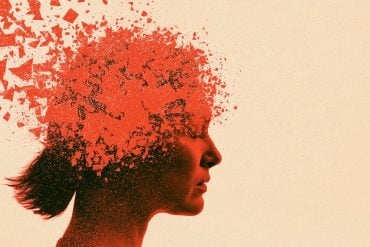 This shows the outline of a woman's head.
