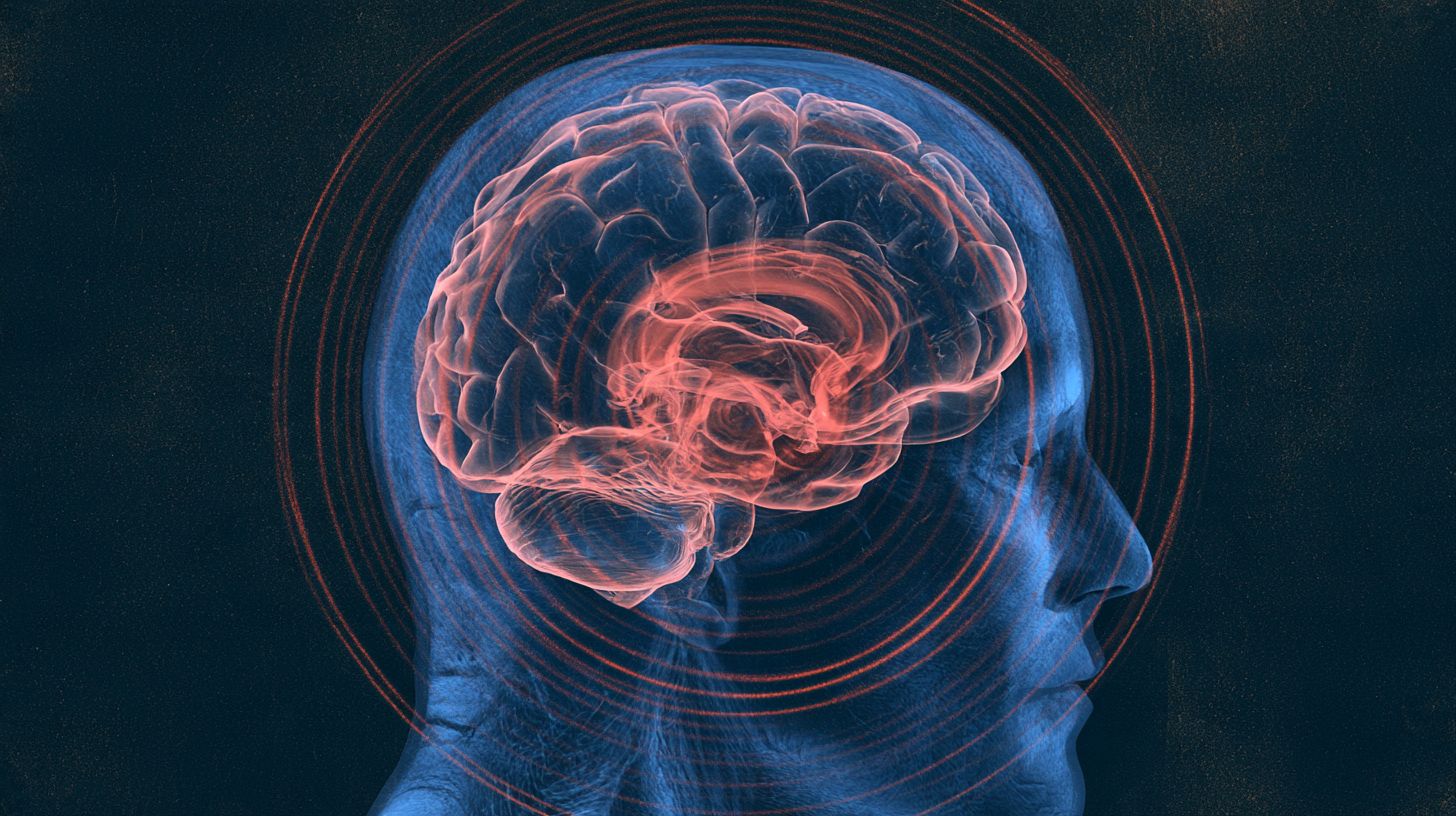 集束超音波のイメージ(Neuroscience News)