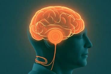 This shows a glowing brain.