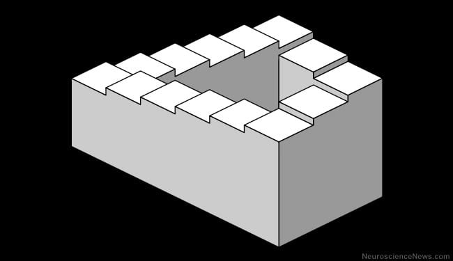 The Ups and Downs of an Impossible Staircase